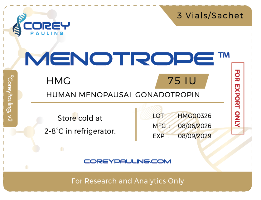 Menotrope sachet label